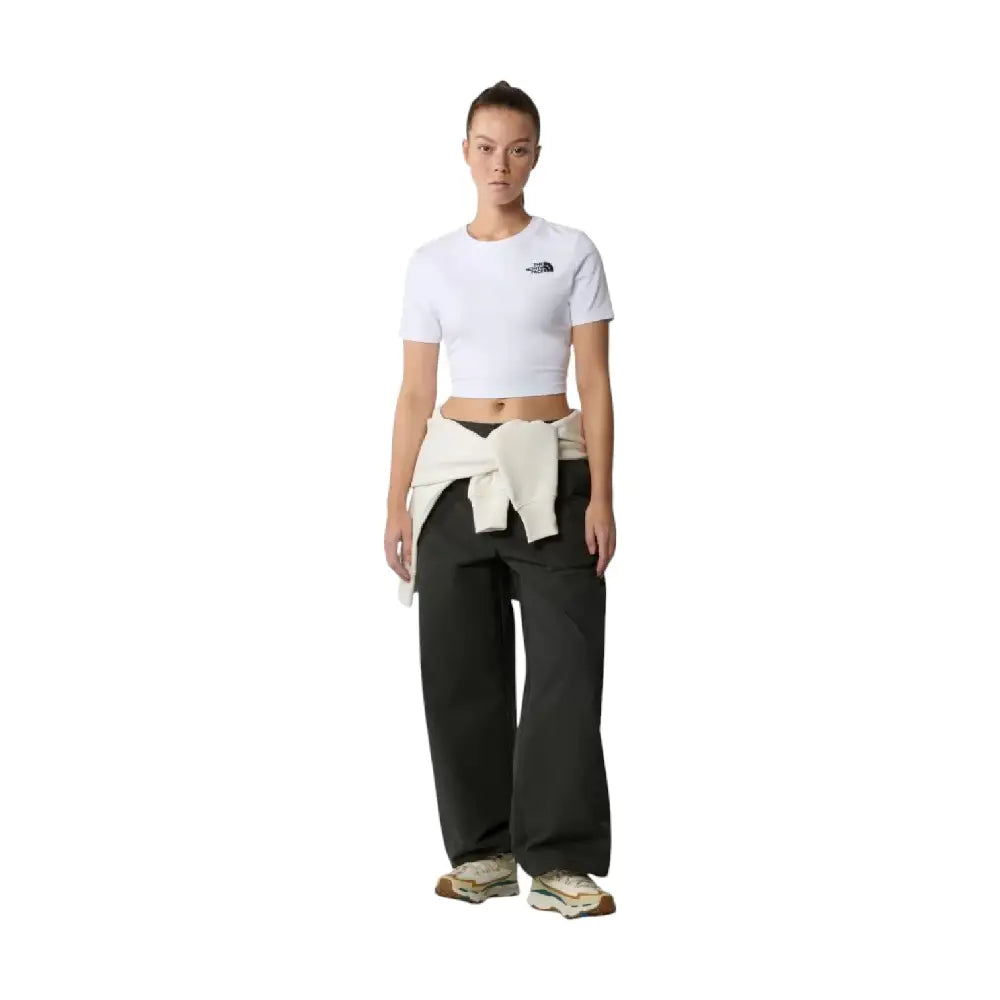 NORTH FACE S/S Essential Cropped Slim T-Shirt White NF0A55AOFN41