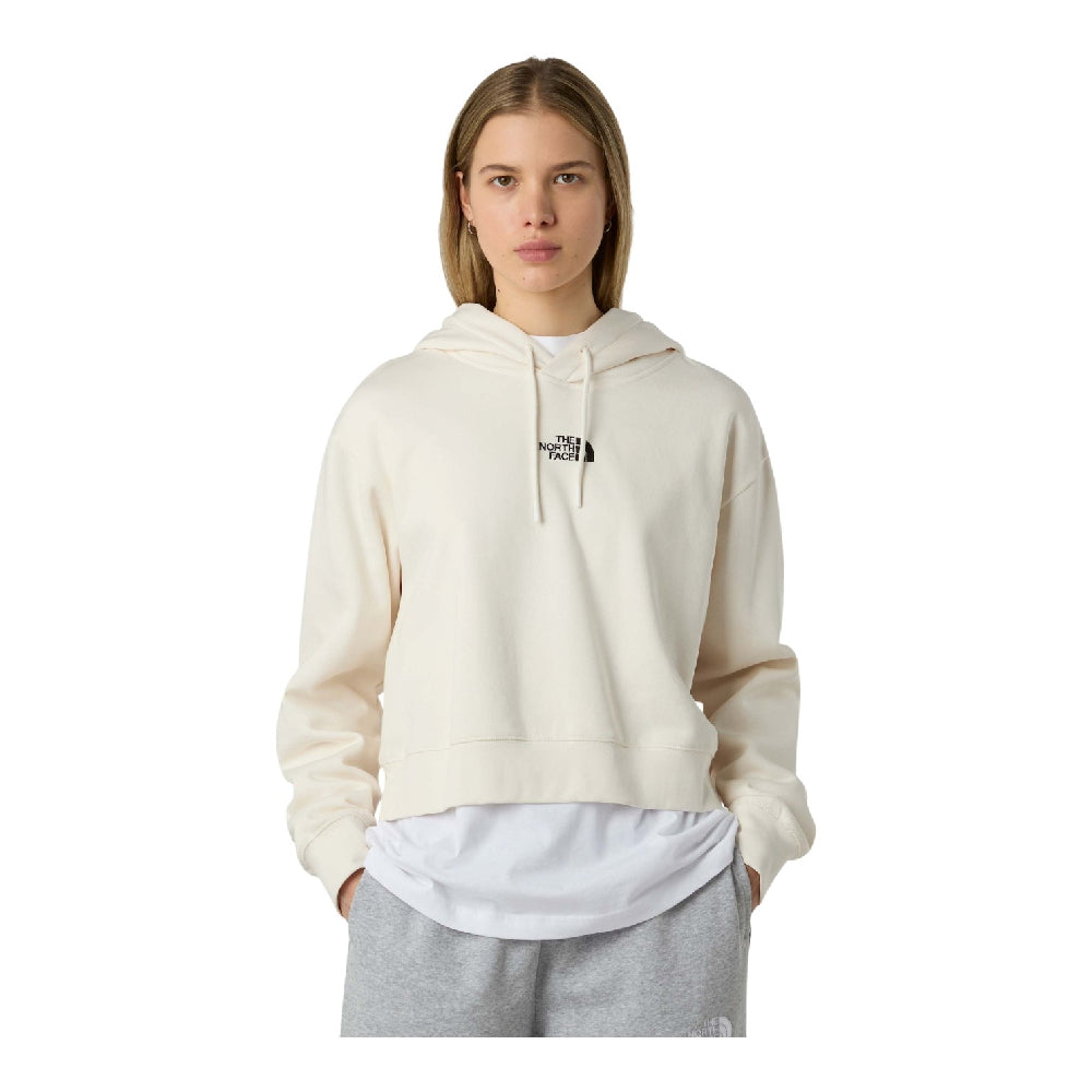 NORTH FACE Essential Crop Hoodie White NF0A89EXQLI1