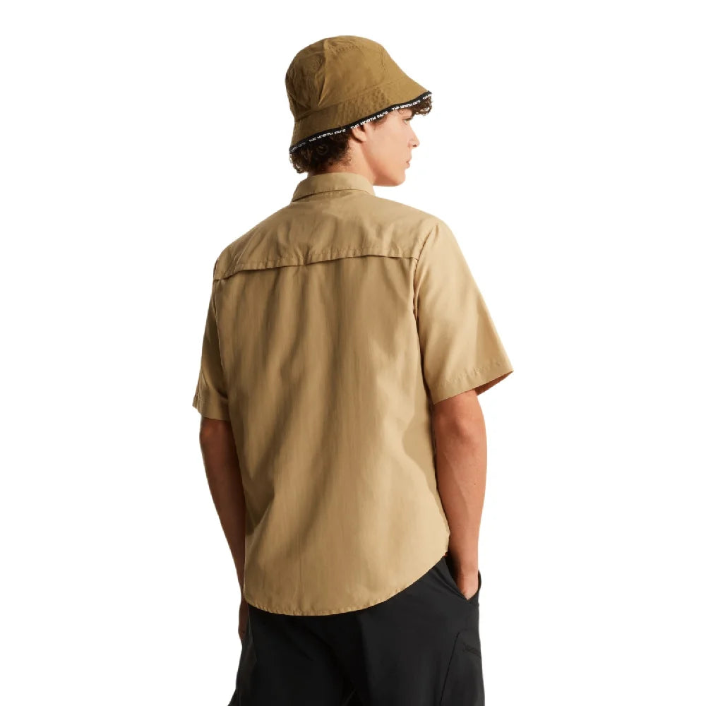 NORTH FACE Sequoia Short Sleeve Shirt Khaki Stone NF0A8FU6LK51