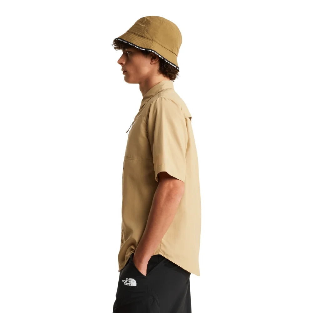 NORTH FACE Sequoia Short Sleeve Shirt Khaki Stone NF0A8FU6LK51