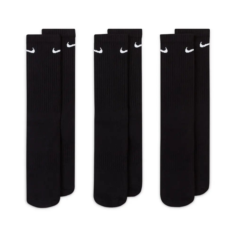 NIKE Everyday Cushioned Training Crew Socks (3 Pairs) SX7664-010